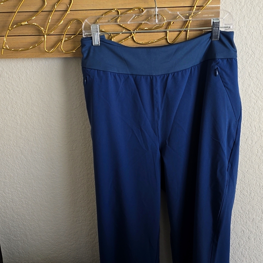 Adidas Blue Or Black Stretch Joggers Tapered Elastic Cuffs